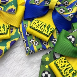 Gravata Aqui é o Brasil- Copa - 3 unid 