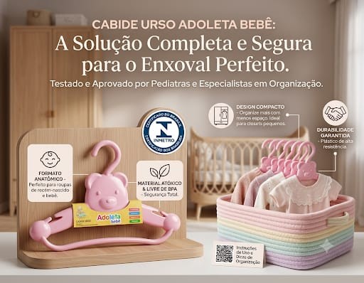 CABIDE URSO ROSA 2 UNIDADES