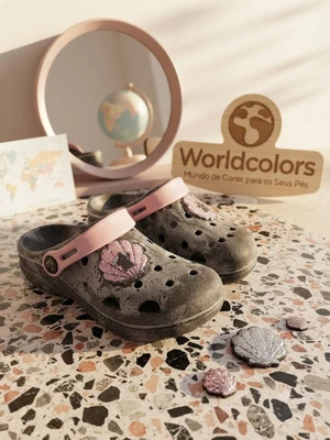 BABUCHE BABUCHE POP KIDS - PRETO/ROSA 125038 (AVARIA)