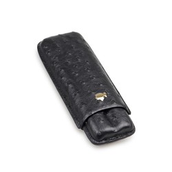 Porta 2 Charutos em Couro Cohiba Deluxe - Preto