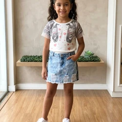 CONJUNTO VERAO WILD PRINT 17016 PETIT CHERIE INFANTIL