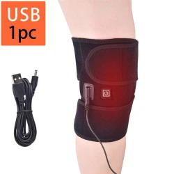 Joelheira Elétrica com Aquecimento USB Ajustável para Conforto Diário