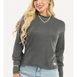Conjunto Inverno Canelado Cotelê Flare Mescla