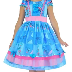 Vestido Stitch Festa Junina São Joao Quadrilha Luxuoso