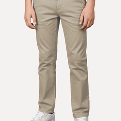 Calça Calvin Klein Jeans Infantil Color Skinny Chino Caqui Médio
