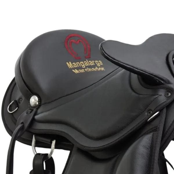 Sela Mangalarga Soft Gel c/ Cabeça 14 polegadas (Preta)