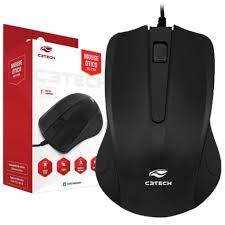 Mouse C3Tech Conexao USB Preto - MS-20BK