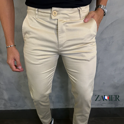 [COMPRE 1 E LEVE 3] – Calças Masculina Sarja Acetinada com Toque de Elastano