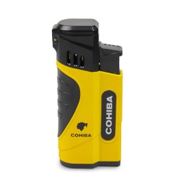Isqueiro Maçarico Cohiba 738 - Amarelo (4 Chamas)