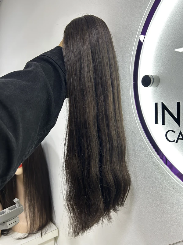 Cabelo Vietnamita Ondulado Natural Castanho claro - 55cm (100g)
