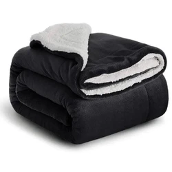 Coberdrom Dupla Face Sherpa + Manta — Pele de Carneiro