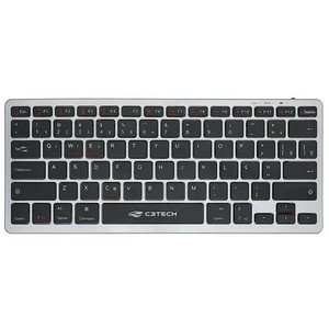 Teclado C3Tech K-BT50BK Bluetooth Recarregável