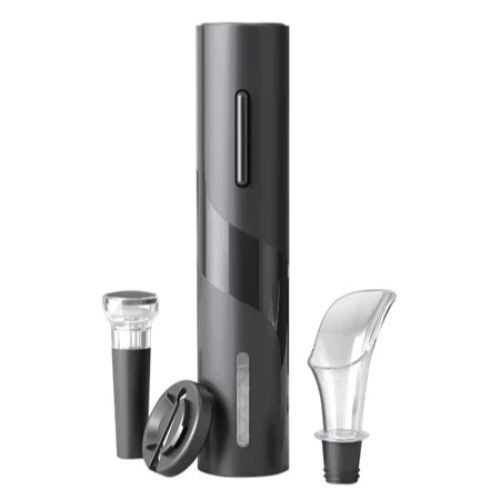 Kit Abridor de Vinho Elétrico Recarregável USB 4 Peças