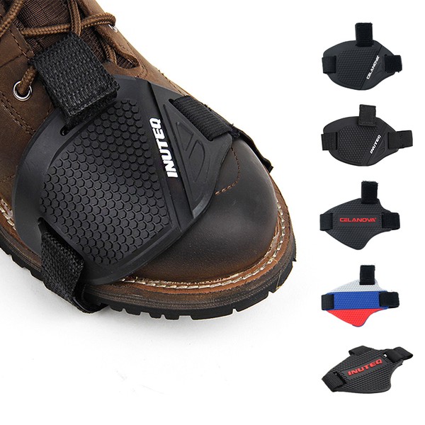 Almofada de mudança de motocicleta capa protetora de borracha ajustável shifter escudo anti deslizamento almofada sapato capa proteção de sapato da motocicleta