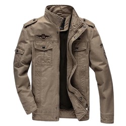 Jaqueta Militar Masculina Plus Size M-6XL - Algodão e Poliéster