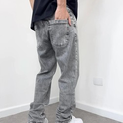 Calça Jeans Reta Vintage Brothers Estonada