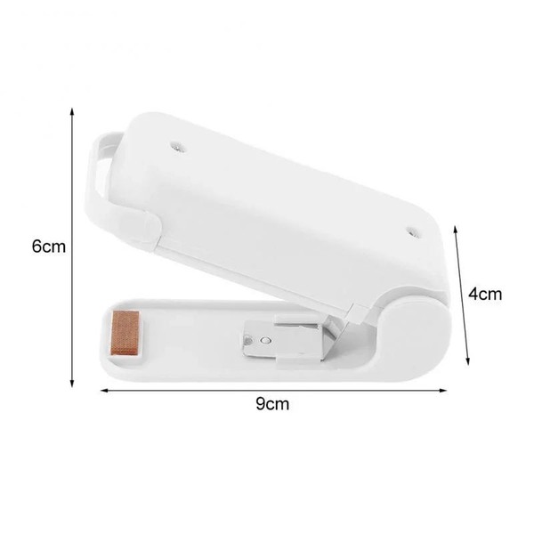 Mini saco de calor máquina selagem pacote aferidor sacos de plástico térmico saco de alimentos fechamento portátil aferidor embalagem de alimentos selador de calor