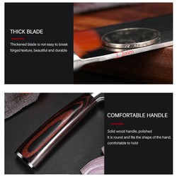 Conjunto de facas de cozinha em aço inoxidável, Laser Damasco, Japonês Santoku Cleaver, Fatiar Utilitário Chef Faca, 7CR17, 440C, 3 Pcs