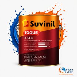 Tinta Acrílica Suvinil Toque Fosco 3,6L Para Paredes