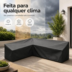 Capa Impermeável para Sofá em L