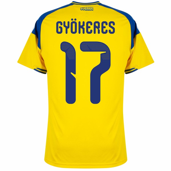 Camisa Seleção Suécia Home 2026/27 Gyökeres 17