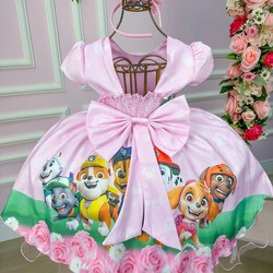 Vestido Temático - Patrulha Canina