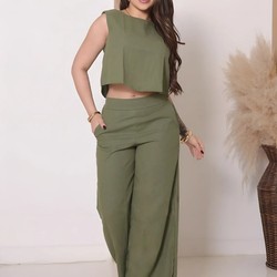 Conjunto Alfaiataria em Linho — O Look Que Toda Mulher Quer Usar Esta Temporada