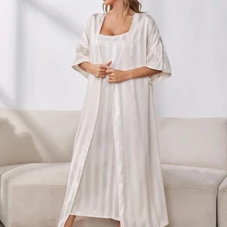Conjunto Robe e Camisola Luxury Seda