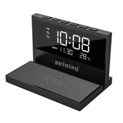 Carregador Indução + Relógio Despertador com mostrador