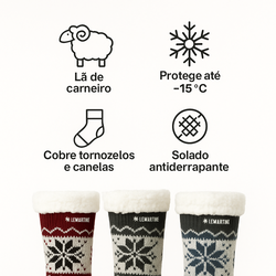 [COMPRE 3 LEVE 5] Kit Meias de Lã Térmicas (OFERTA DE INVERNO)