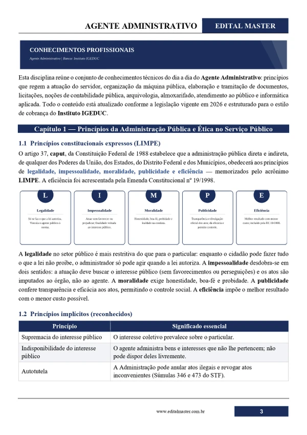Agente Administrativo - Altos PI