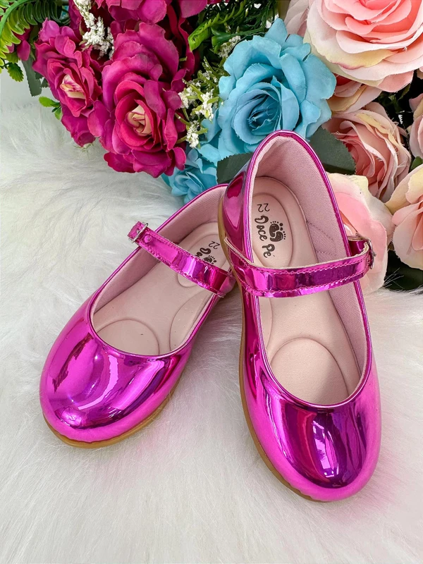 Sapatilha Doce Pé - Laço Pink Metalizado