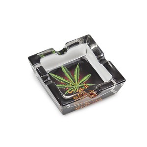 Cinzeiro de Vidro para Cigarro Quadrado - Hemp (Sortido)