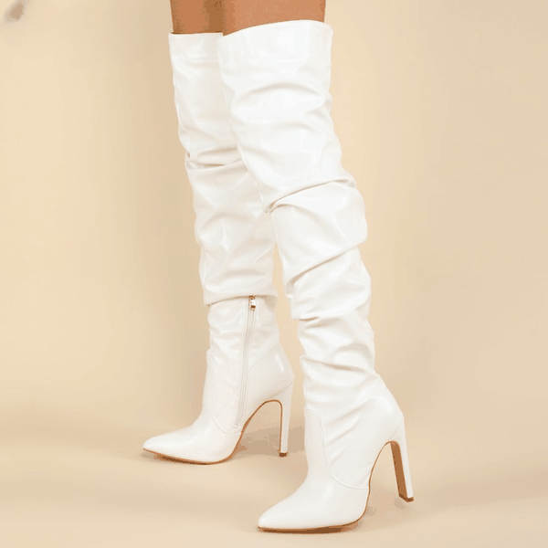 Bota Feminina Salto Alto Cano Longo - Chloe