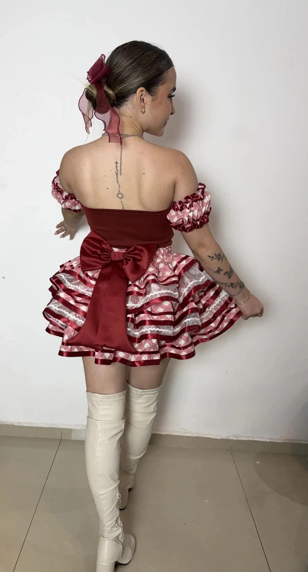 Conjunto Junino - Framboesa