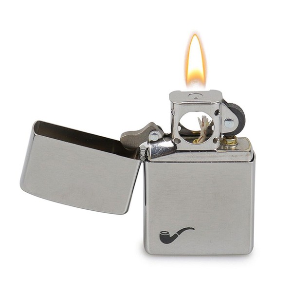 Isqueiro Zippo Brushed Chrome (Para Cachimbo)
