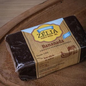 Bananada em Barra Zero Açúcar - 250g