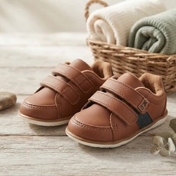 166112 SAPATO CRAVINHO CASUAL CARAMELO/PRETO KLIN INFANTIL