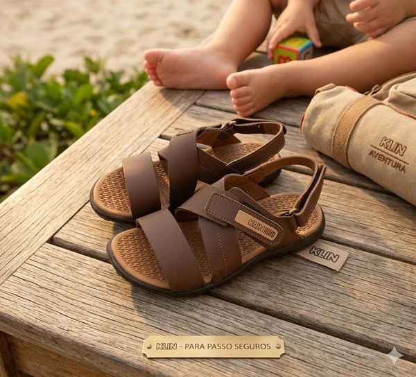 129143 SANDALIA URBAN CHOCOLATE KLIN MARROM