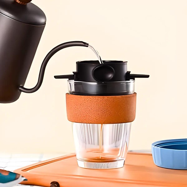 Filtro de café dobrável portátil