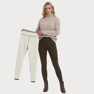 Calça Legging Feminina Peluciada Térmica Cintura Alta – Forro Grosso Inverno