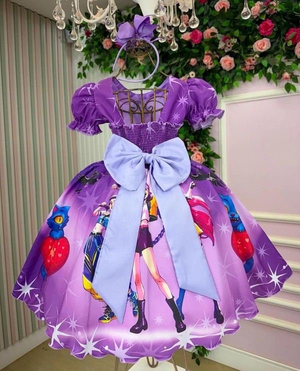 Vestido Temático - Guerreiras do K-pop  