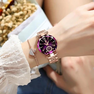 Relógio feminino elegante luxo Poedagar