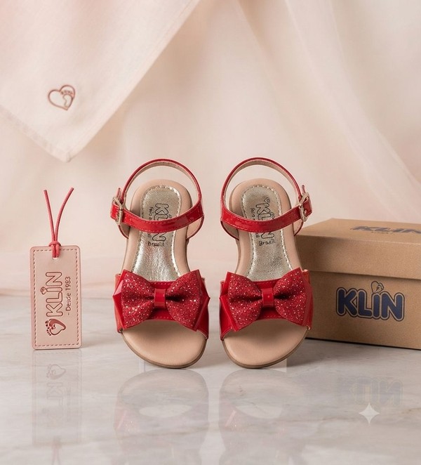SANDALIA SUAMI BABY - VERMELHO KLIN 177052