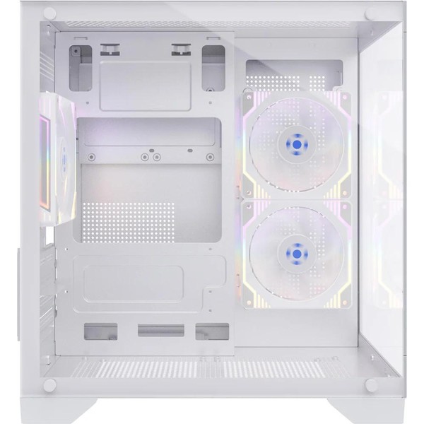 Gabinete Gamer Fortrek Clarity Frontal e Lateral em Vidro Micro ATX Branco