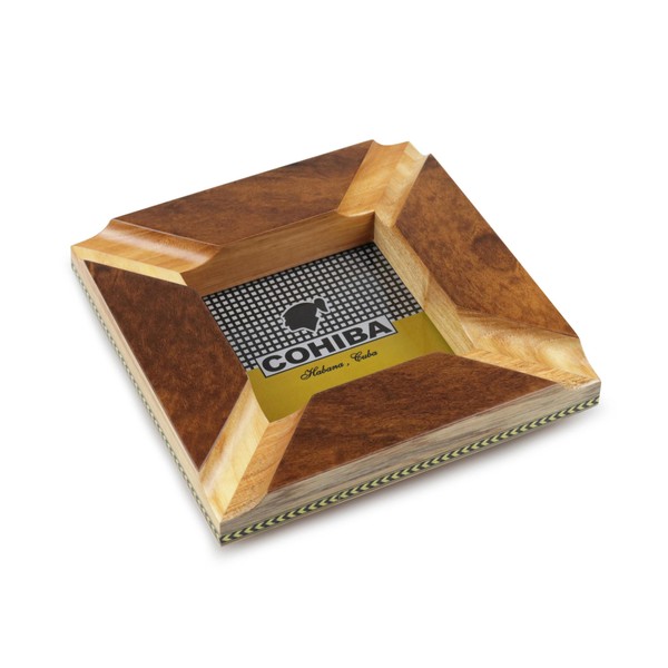 Cinzeiro para 4 Charutos de Madeira Quadrado - Cohiba