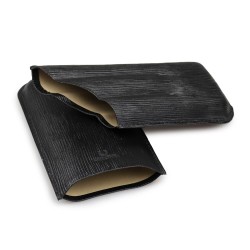 Porta 3 Charutos em Couro Nerone Vittori - Preto