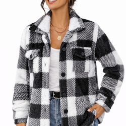Casaco Feminino Xadrez Teddy