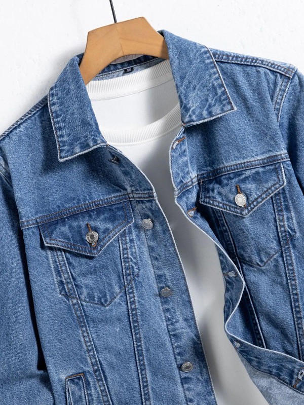 Jaqueta Jeans Masculina Marenzzo Urban Regular