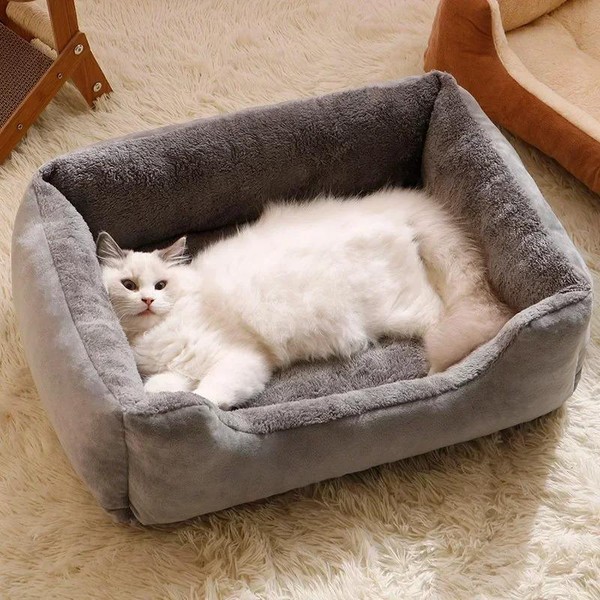 Cama Acolchoada para Gatos e Cachorros | Porte Pequeno e Médio Porte